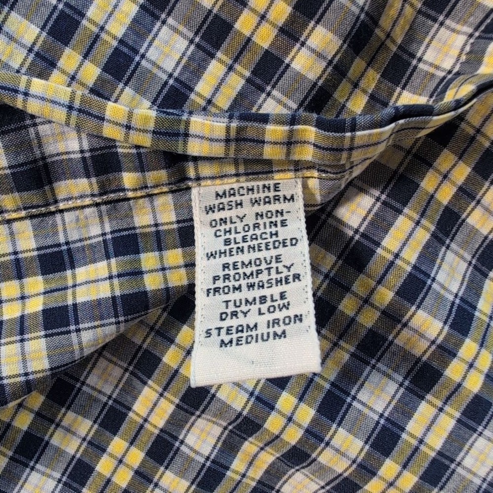 Ralph Lauren Mens Shirt Large Blake Plaid Short Sleeve Button Down Cotton - Picture 3 of 6